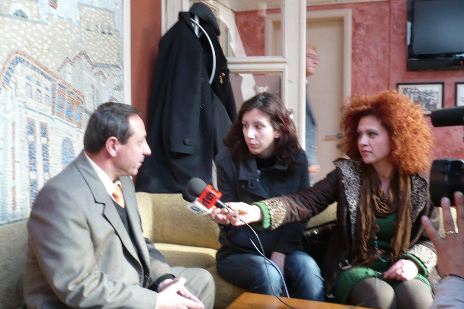 A television interview for Albania’s RTSH