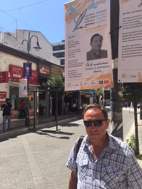 At the Patras World Poetry Festival, 2019