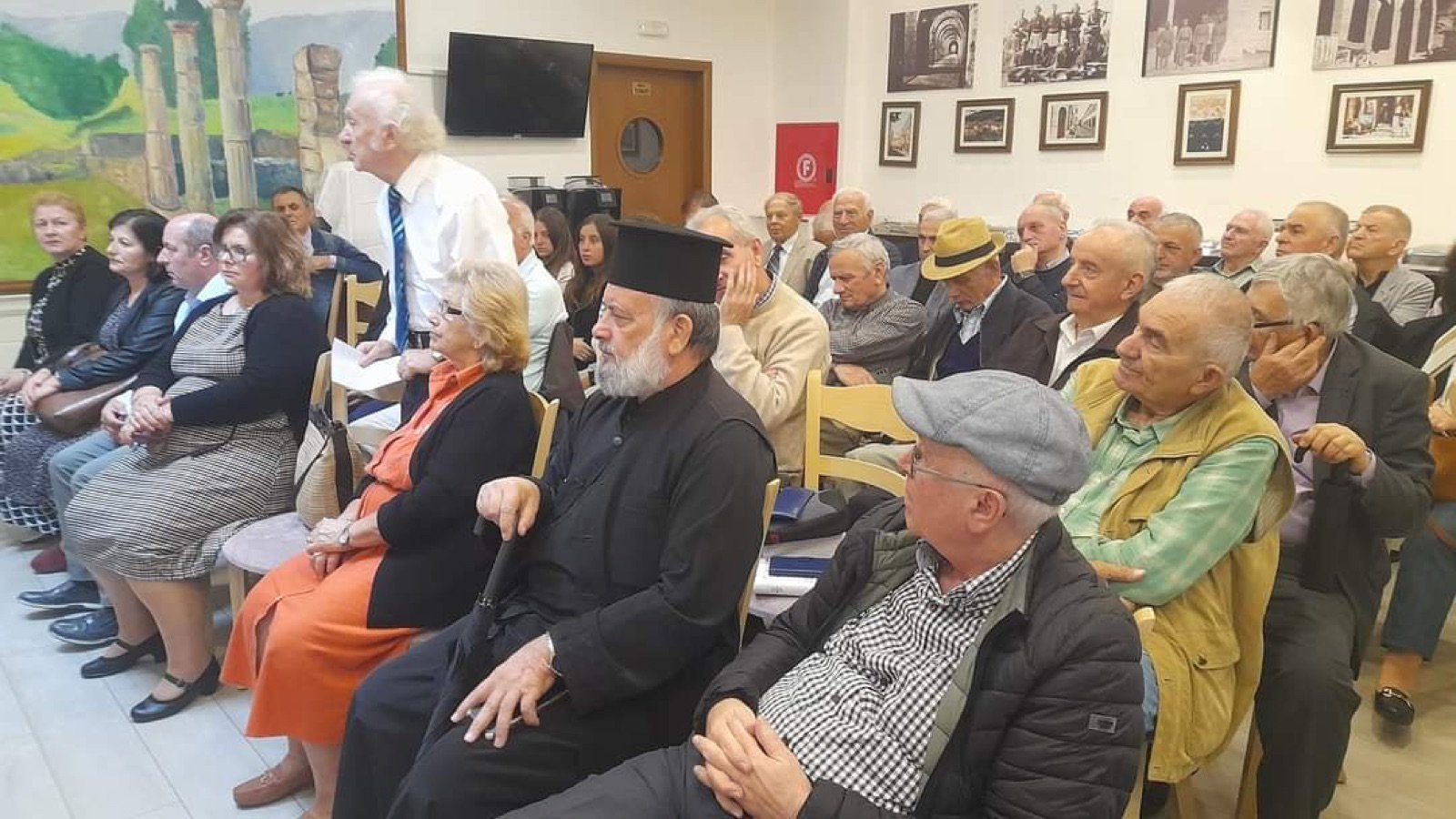 The audience at a book presentation